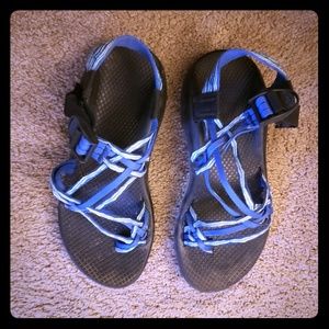 Womens 7 ZX3 Chaco Sandal Blue Wave